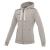 Grime Full Zip Hooded Dame GREY S Hettejakke i bomullsmiks 