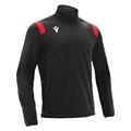 Gange 1/4 Zip Top BLK/RED 3XL Teknisk treningsgenser - Unisex