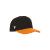 Pepper Baseball Cap BLK/ORA SR Klassisk caps med flott profil 