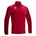 Arno 1/4 Zip Top RED XL Teknisk treningsgenser - Unisex