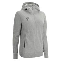 Drum Hooded Womens Jacket GRY XS Fritidsjakke i børstet fleece til dame