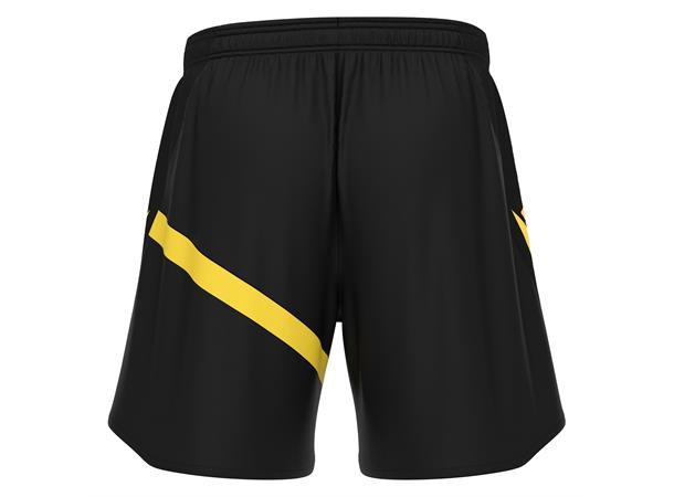 Shen Eco Match Day Shorts BLK/YEL S Teknisk shorts i ECO-tekstil - Unisex 