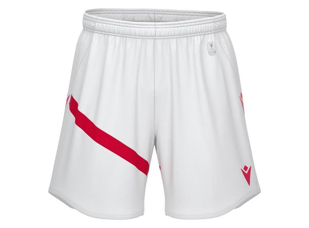 Shen Eco Match Day Shorts WHT/RED 3XL Teknisk shorts i ECO-tekstil - Unisex 